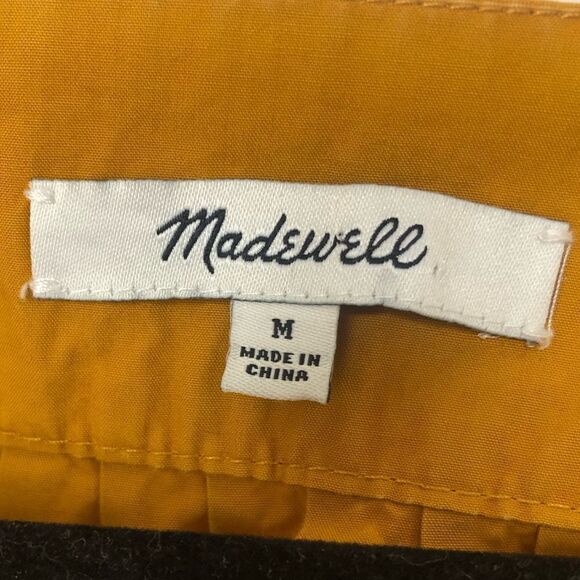 Madewell yellow long wide sleeve smock style tunic top, size medium. - Picture 7 of 13